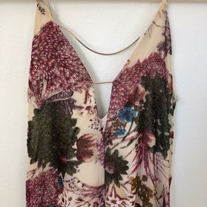 Beautiful floral velvet dress